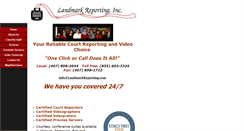 Desktop Screenshot of landmarkreporting.com